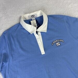 UNC North Carolina Tar Heels Vantage 3/4 Sleeve Polo Shirt Women’s L Blue NWT